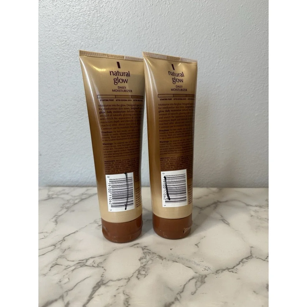 Set Of 2 Jergens Natural Glow Daily Moisturizer. Medium/Tan Skin. New.‎ 7.5 Oz